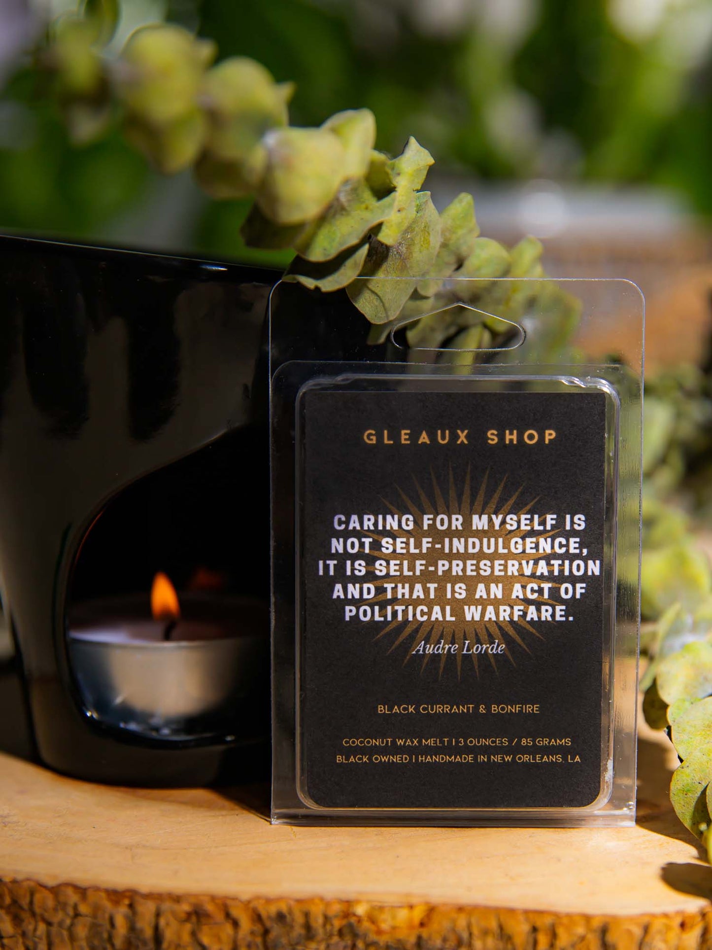 Black Currant & Bonfire wax melts by Gleaux Shop