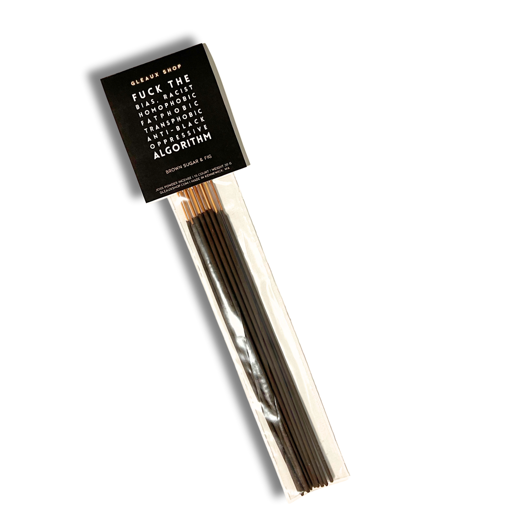  Brown Sugar & Fig incense sticks packaged by Gleaux Shop