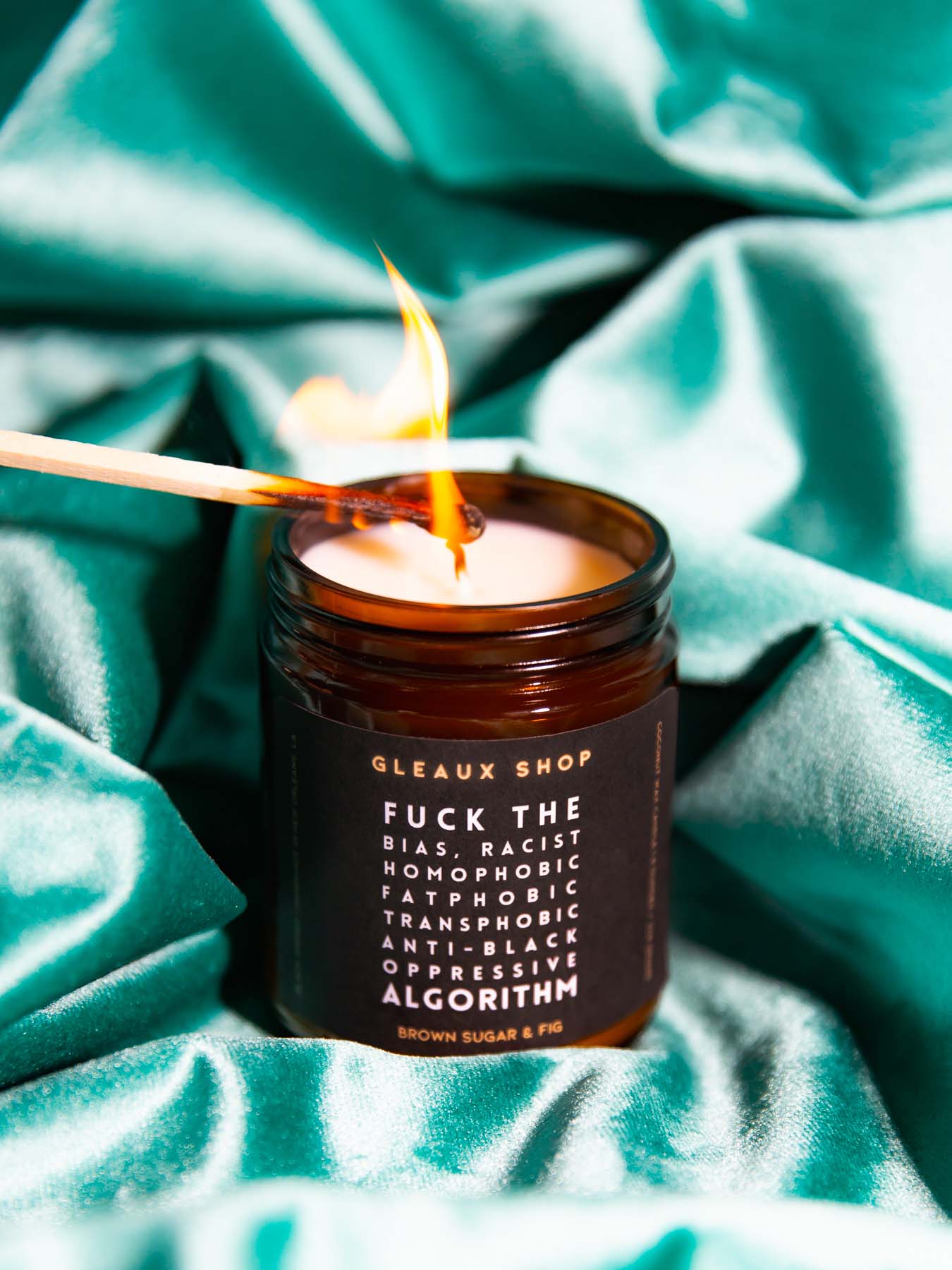 Fuck the Algorithm: Brown Sugar & Fig Scented Candle